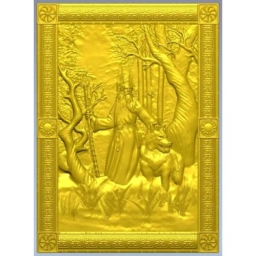 Belobog forest relief - STL 3D model for CNC carving