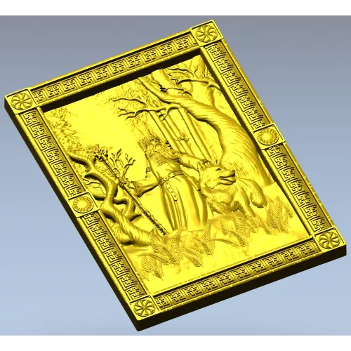 Belobog forest relief - STL 3D model for CNC carving