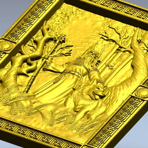 Belobog forest relief - STL 3D model for CNC carving