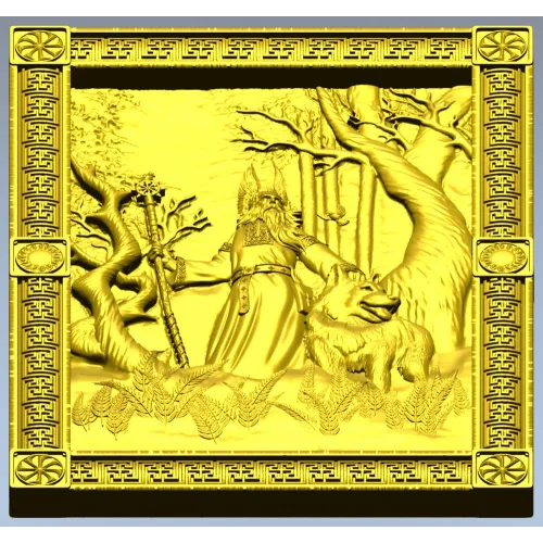 Belobog forest relief - STL 3D model for CNC carving