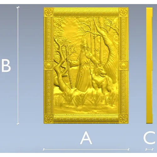 Belobog forest relief - STL 3D model for CNC carving
