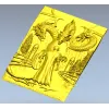 Рельефная 3D модель "Рыцарь и трёхглавый дракон" в формате STL для ЧПУ