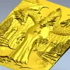 Рельефная 3D модель "Рыцарь и трёхглавый дракон" в формате STL для ЧПУ