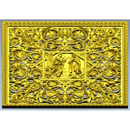 Благовещение - резная панель STL для ЧПУ