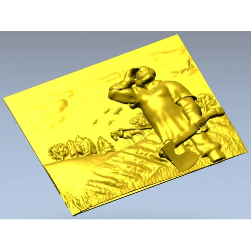 Богатырь на рубеже - 3D модель STL для ЧПУ