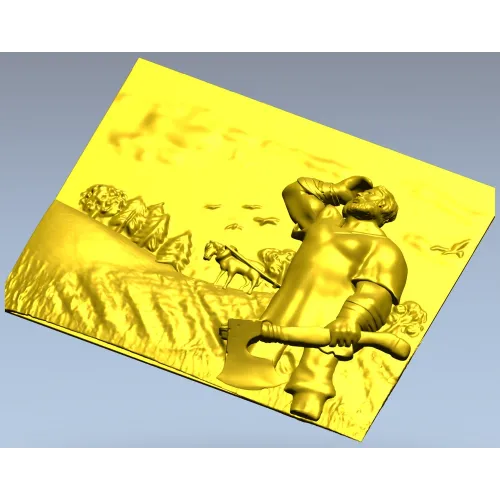 Богатырь на рубеже - 3D модель STL для ЧПУ