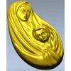 Богородица с Младенцем - 3D модель STL для ЧПУ
