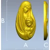 Богородица с Младенцем - 3D модель STL для ЧПУ