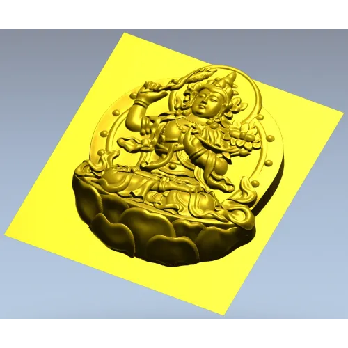 Lotus Bodhisattva High-Relief STL