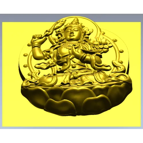 Lotus Bodhisattva High-Relief STL