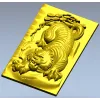 3D модель STL панно "Грозный тигр" для ЧПУ