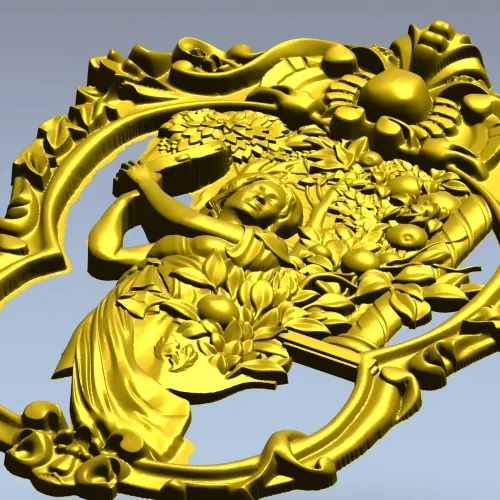 Бубнисточка - 3D модель STL для ЧПУ, декоративное панно