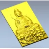 High-relief Buddha STL for CNC - Seated Lotus Panel