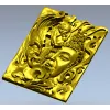 Buddha and Demon high-relief panel STL model for CNC