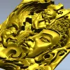 Buddha and Demon high-relief panel STL model for CNC