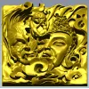 Buddha and Demon high-relief panel STL model for CNC