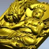 Serene Dragon Buddha Plaque