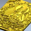 Лотосный Будда - рельефная 3D модель в формате STL для ЧПУ