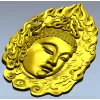 Пылающая аура Будды - 3D модель STL для ЧПУ