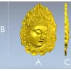 Пылающая аура Будды - 3D модель STL для ЧПУ
