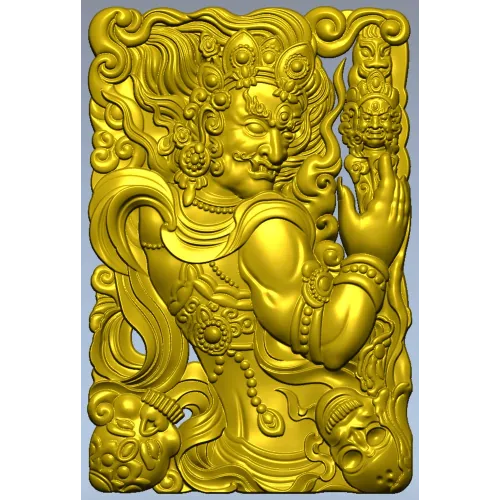 Гневный страж - рельефная 3D модель STL для ЧПУ