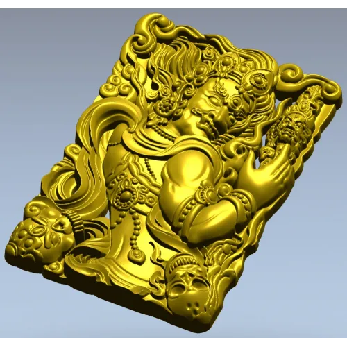 Гневный страж - рельефная 3D модель STL для ЧПУ