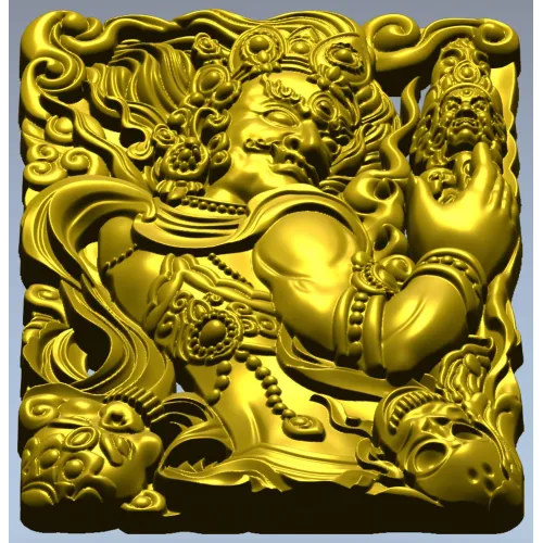 Гневный страж - рельефная 3D модель STL для ЧПУ