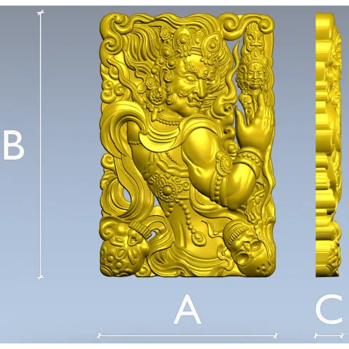 Гневный страж - рельефная 3D модель STL для ЧПУ