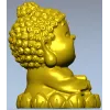 Малыш-Будда на лотосе - 3D модель STL для ЧПУ
