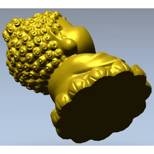 Малыш-Будда на лотосе - 3D модель STL для ЧПУ