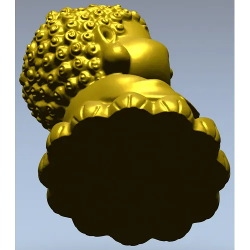 Малыш-Будда на лотосе - 3D модель STL для ЧПУ