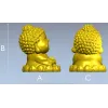 Малыш-Будда на лотосе - 3D модель STL для ЧПУ