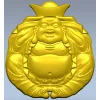 Смеющийся Будда - рельефная 3D модель STL для ЧПУ