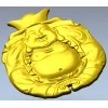 Смеющийся Будда - рельефная 3D модель STL для ЧПУ