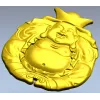 Смеющийся Будда - рельефная 3D модель STL для ЧПУ
