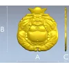 Смеющийся Будда - рельефная 3D модель STL для ЧПУ