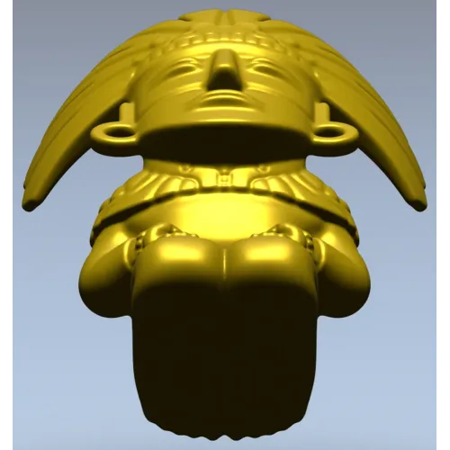 Feathered Guardian - detailed STL 3D model for CNC milling