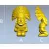 Feathered Guardian - detailed STL 3D model for CNC milling
