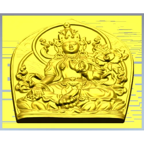 Бодхисаттва Лотос - рельефная 3D STL модель для ЧПУ