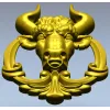 Голова быка в картуше - 3D модель STL для ЧПУ