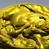 STL модель медальона с быком для ЧПУ