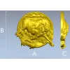 STL модель медальона с быком для ЧПУ