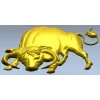 Bull bas-relief STL for CNC - Taurus charging 3D model