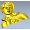 Elysian Maiden Bust - STL 3D Model for CNC