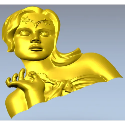 Elysian Maiden Bust - STL 3D Model for CNC