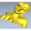 Elysian Maiden Bust - STL 3D Model for CNC