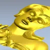 Elysian Maiden Bust - STL 3D Model for CNC