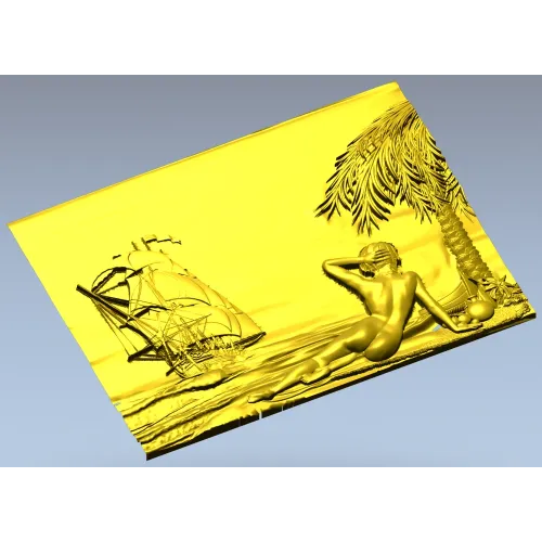 Панно "В ожидании принца" - 3D модель STL для ЧПУ