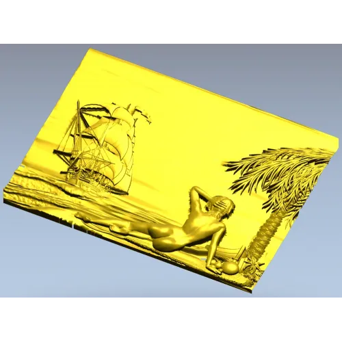 Панно "В ожидании принца" - 3D модель STL для ЧПУ