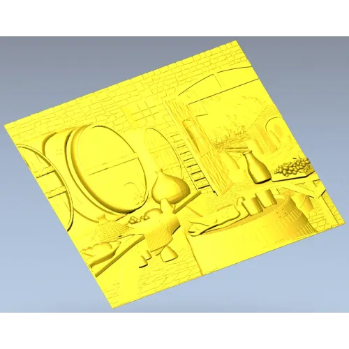 3D модель STL - панно "Уголок винодела" для ЧПУ